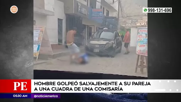 Sujeto golpeó a su pareja en Independencia. Foto: América Noticias