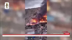 Bomberos enfrentaron difícil acceso; no hubo víctimas, pero sí damnificados. / Video: América Noticias 
