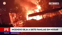 Incendio en Independencia. Foto y video: América Noticias