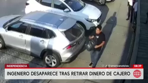 Ingeniero desaparece tras retirar dinero de cajero en Independencia. Foto: América Noticias Ingeniero desaparece tras retirar dinero de cajero en Independencia. Foto: América Noticias