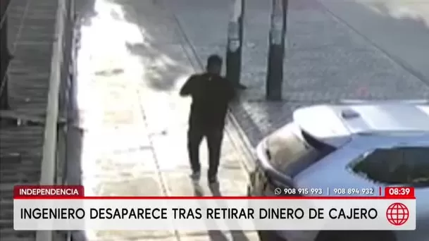 Ingeniero desaparece tras retirar dinero de cajero en Independencia. Foto: América Noticias Ingeniero desaparece tras retirar dinero de cajero en Independencia. Foto: América Noticias