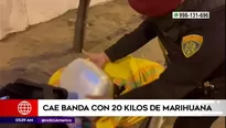 Policías encontraron la droga dentro de costales.