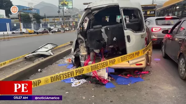 Explosión de balón de helio en Independencia. Foto y video: América Noticias