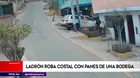 Independencia: Ladrón roba costal con panes en una bodega