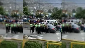 El accidente vehicular ocurrió pasadas las 09.00 horas a la altura del jirón Los Pinos