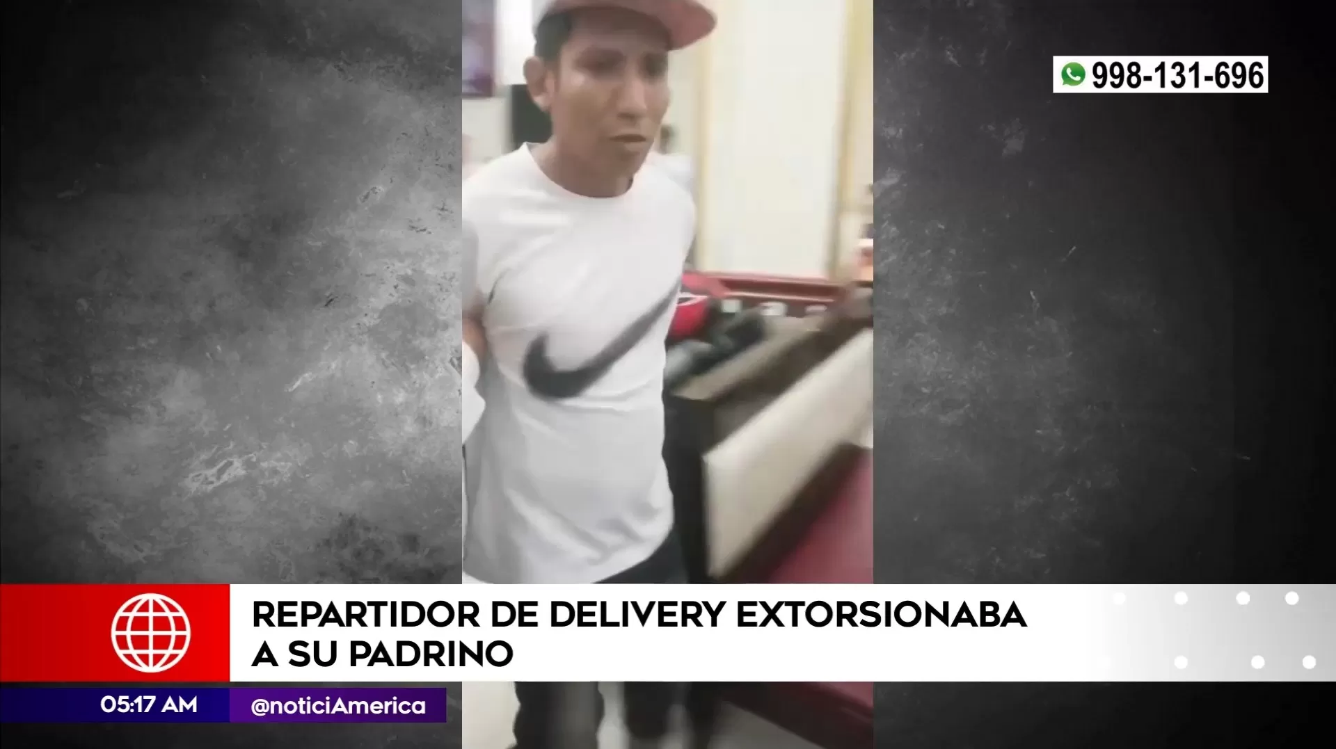 Joven extorsionaba a su padrino en Independencia. Foto: América Noticias