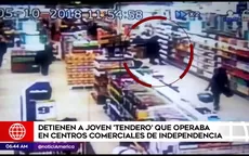 Independencia: video muestra a ‘tendero’ robando en centros comerciales - Noticias de tenderos