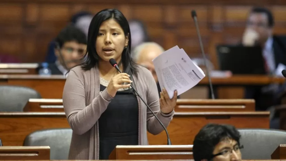 Indira Huilca es congresista del Frente Amplio