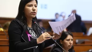 La congresista dijo que "lo mejor es permitir que la justicia haga su trabajo" / Foto: Andina