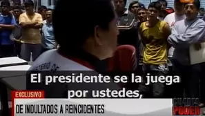 Durante el segundo gobierno de Alan García, mil 781 sentenciados por robo agravado recibieron gracias presidenciales. Foto: captura Cuarto Poder