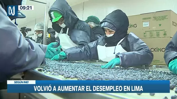 INEI sobre desempleo en Lima. Foto: Canal N