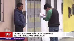 Censo fue realizado en el 2017. América Noticias