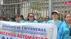 Enfermeras del INEN inician huelga nacional exigiendo ascenso