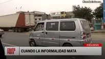 La informalidad genera decenas de muertos en el país. Foto: América TV