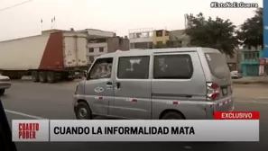 La informalidad genera decenas de muertos en el país. Foto: América TV