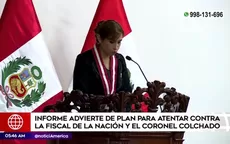 Informe advierte de plan para atentar contra la fiscal de la Nación y el coronel Colchado - Noticias de patricia-benavides