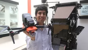 Ingenieros UNI crean drone que usa inteligencia artificial para organizar inventarios. Foto: Andina