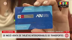 Inicia venta de tarjetas interoperables de transportes. Foto y video: América Noticias