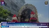 Señor de los Milagros: Cristo Moreno inicia su primer recorrido de octubre ante miles de fieles