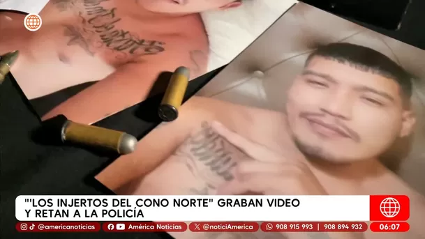 Los injertos del cono norte graban video y retan a la Policía. Foto: América Noticias
