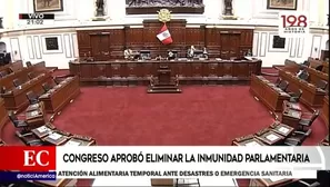 Congreso de la República sobre inmunidad. América Noticias