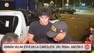 INPE determinará en qué penal será internado Adrián Villar
