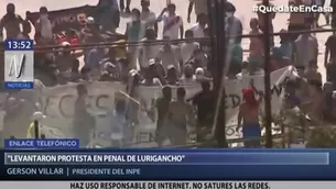 Ocurrió en el penal de Lurigancho. Foto: Canal N