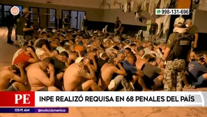 Requisa en penales del país. Foto y video: América Noticias