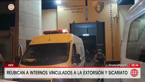 INPE traslada a 17 internos a penales de máxima seguridad. Foto: América Noticias