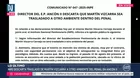 INPE: Vizcarra no será trasladado a otro ambiente de Ancón II