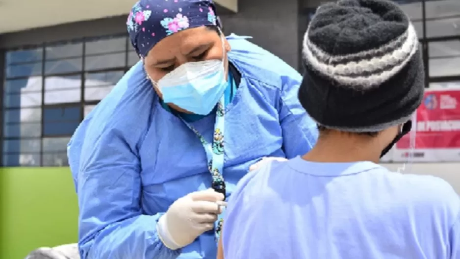 Vacunación de niños sigue avanzando. Foto: Andina