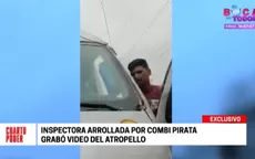 Inspectora arrollada por combi pirata grabó video del atropello - Noticias de inspector