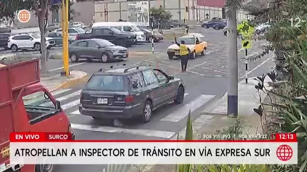 Inspectora de tránsito es atropellada tras violento choque en la Vía Expresa Sur. Foto: América Noticias