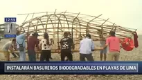 Basureros biodegradables se instalarán en playas. Foto: Canal N