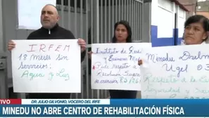 El Instituto de Reeducación Física y Exámenes Médicos ubicado en La Victoria enfrenta problemas de falta de servicios básicos. / Video: Canal N