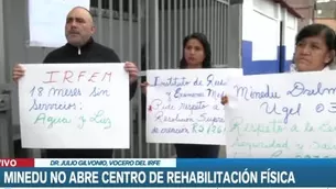 El Instituto de Reeducación Física y Exámenes Médicos ubicado en La Victoria enfrenta problemas de falta de servicios básicos. / Video: Canal N