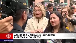 Milagros Takayama y Tamar Arimborgo no lograron ingresar al Congreso. Foto y video: América Noticias