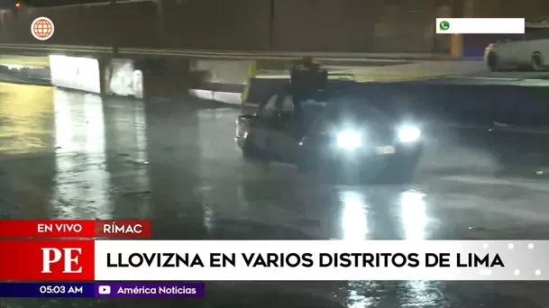 Llovizna en varios distritos de Lima. Foto: América Noticias