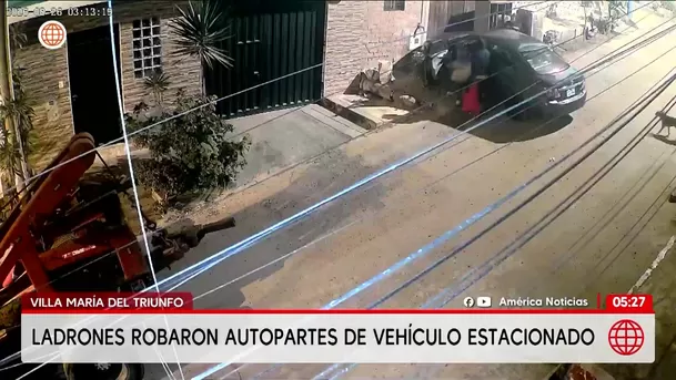 Intento de robo de autopartes en Villa María del Triunfo. Foto: América Noticias Intento de robo de autopartes en Villa María del Triunfo. Foto: América Noticias