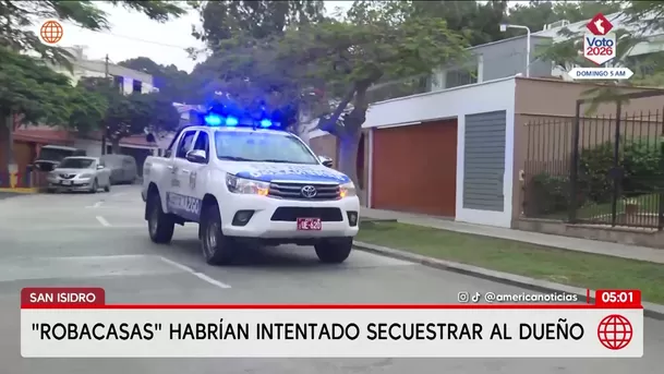 Intento de secuestro y robo en San Isidro. Foto: América Noticias