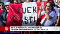 Marchas en provincias. América Noticias