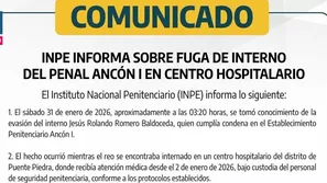 Reo del penal Ancón I escapó de hospital en Puente Piedra. Foto y video: Canal N