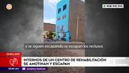 Internos de centro de rehabilitación escaparon tras motín