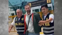 Ciudadano albanés fue detenido por Interpol en el aeropuerto Jorge Chávez - Foto y video: Canal N