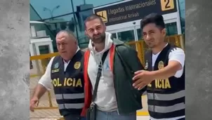 Ciudadano albanés fue detenido por Interpol en el aeropuerto Jorge Chávez - Foto y video: Canal N