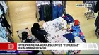 Intervienen a adolescentes tenderas en supermercado