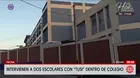 Intervienen a dos escolares con droga tusi en colegio de Tacna