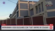 Intervienen a dos escolares con droga tusi en colegio de Tacna