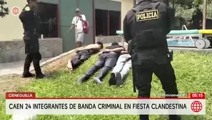 Intervienen fiesta clandestina con armas y explosivos en una villa de Cieneguilla. Foto y video: América Noticias