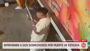 Intervienen a sospechosos por muerte de estilista en Miraflores. Foto y video: América Noticias